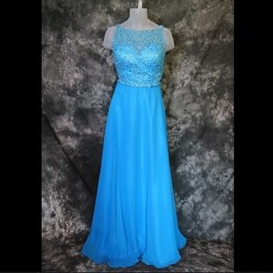 Blush Prom - 11535 - Size 16 - Ocean
